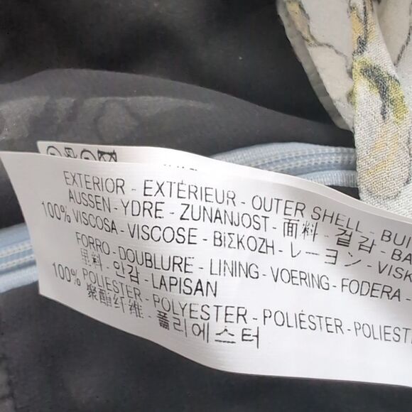 Zara lavender blue floral  jumpsuit size M - Picture 9 of 12